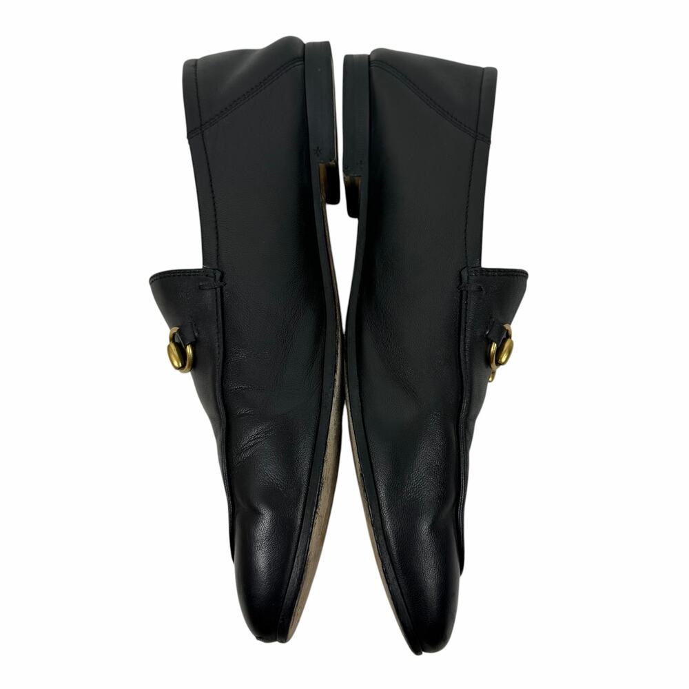 Gucci Brixton Leather Horsebit Loafers Mules Slide Black Size 40 - Picture 9 of 15